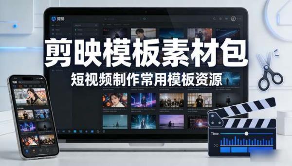 电脑版剪映模板素材包：短视频制作常用模板资源