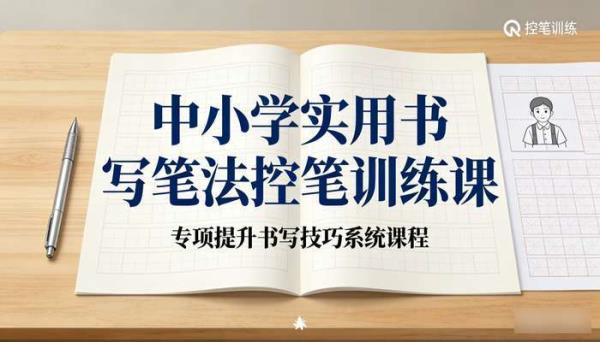 中小学实用书写笔法控笔训练课 专项提升书写技巧系统课程