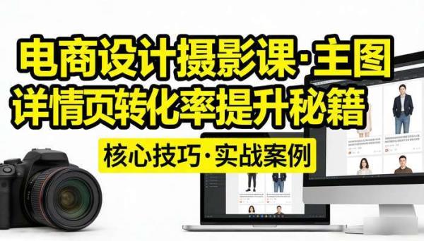 电商设计摄影课 主图详情页设计转化率提升秘籍