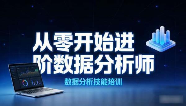 从零开始进阶数据分析师 数据分析技能培训