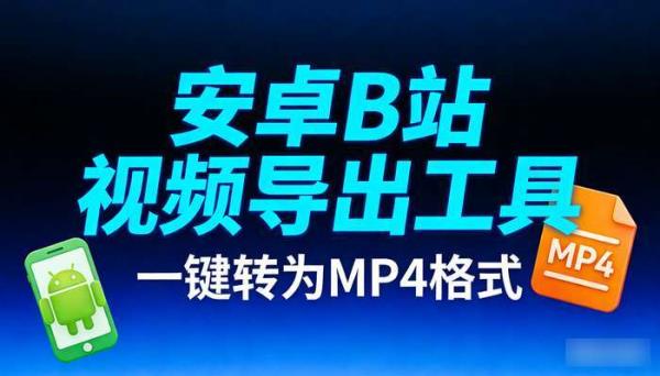 安卓B站缓存视频导出工具 一键转为MP4格式
