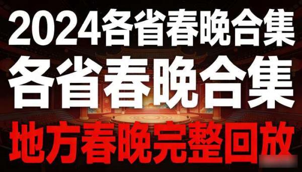 2024年各省春晚合集 地方春晚完整回放