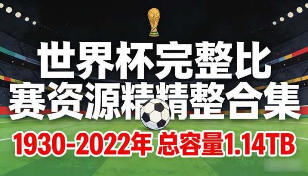 1930-2022年世界杯完整比赛资源精整合集 总容量1.14TB