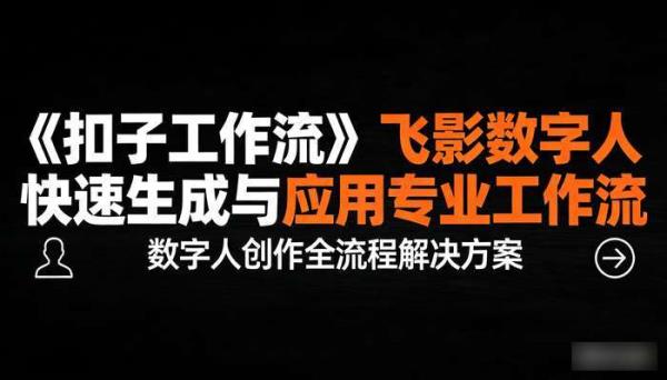 《扣子工作流》飞影数字人快速生成与应用专业工作流