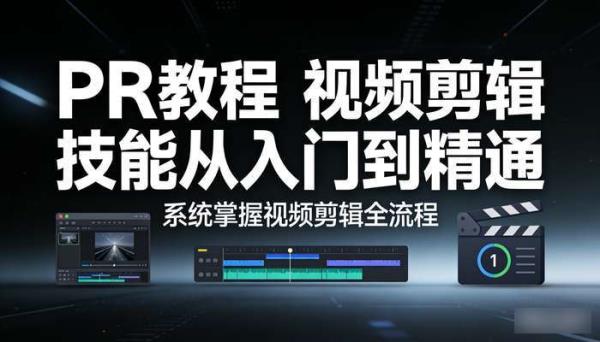PR教程 视频剪辑技能从入门到精通