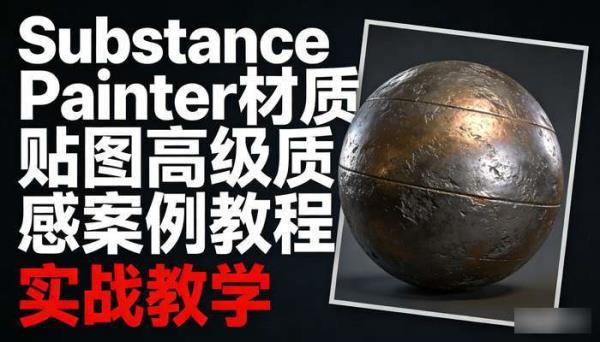 Substance Painter材质贴图高级质感案例教程 实战教学
