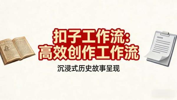 《扣子工作流》沉浸式历史故事生动呈现高效创作工作流