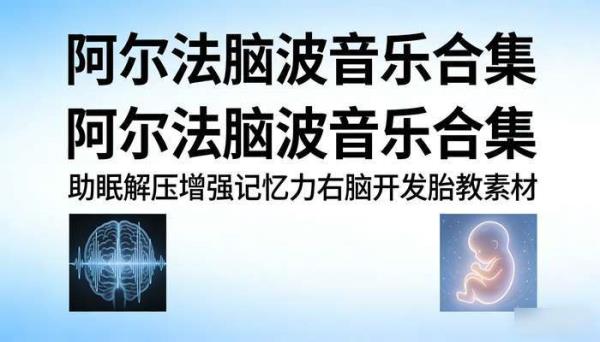 阿尔法脑波音乐合集 助眠解压增强记忆力右脑开发胎教素材
