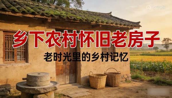 乡下农村怀旧老房子风景 快手抖音高清无水印短视频素材