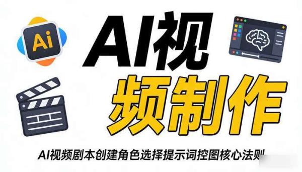 《AI视频制作》AI视频剧本创建角色选择提示词控图核心法则