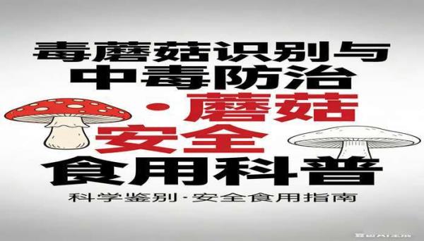 毒蘑菇识别与中毒防治 蘑菇安全食用科普书籍