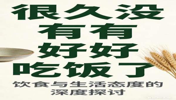 很久没有好好吃饭了 探讨饮食与生活态度的书籍