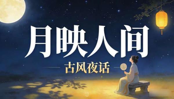 竖屏古风人物绿幕素材 夜色月色唯美治愈系古装抖音短视频素材