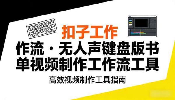 《扣子工作流》无人声键盘版书单视频制作工作流工具