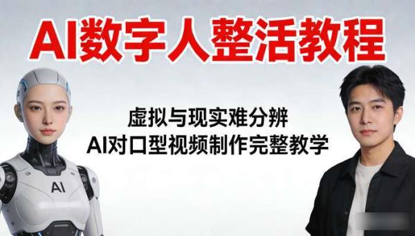 AI数字人整活教程 虚拟与现实难分辨 AI对口型视频制作完整教学