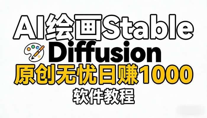 AI绘画Stable Diffusion 原创无忧日赚1000（软件教程）