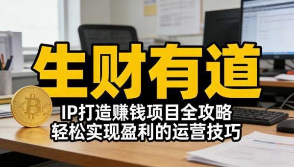 《生财有道》IP打造赚钱项目全攻略 轻松实现盈利的运营技巧