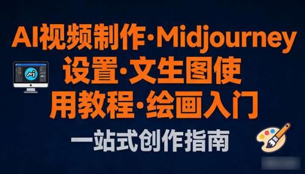 《AI视频制作》Midjourney设置与文生图使用教程 绘画入门