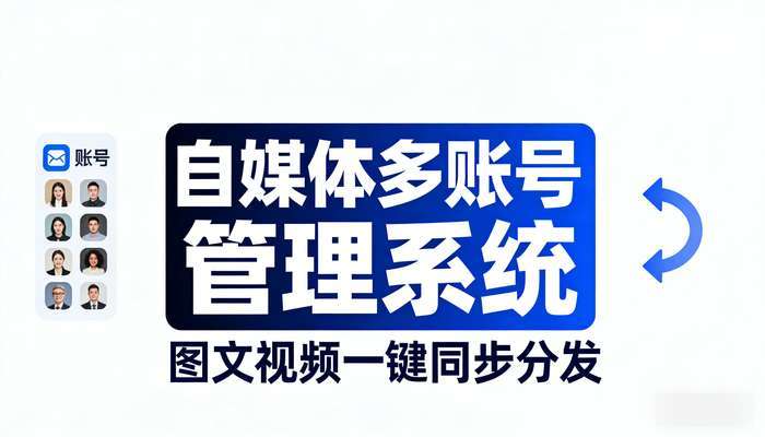自媒体多账号管理软件 图文视频一键同步分发