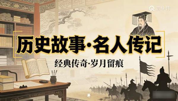 历史故事名人传记 抖音快手竖屏无水印自媒体剪辑素材