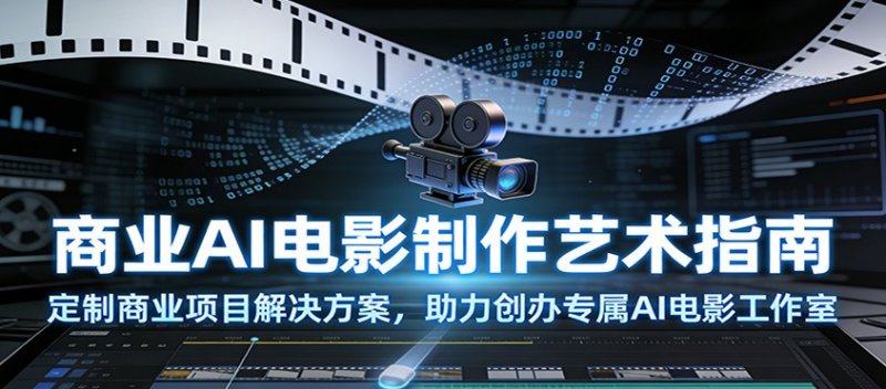商业AI电影制作艺术指南 定制商业项目解决方案 助力创办专属AI电影工作室-原创