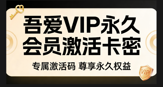 吾爱VIP永久会员激活卡密