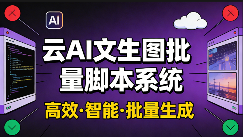 云AI文生图批量脚本系统