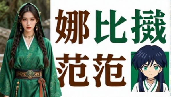 娜比绿衣战袍御姐范写真