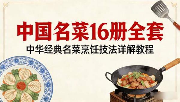 中国名菜 16 册全套 中华经典名菜烹饪技法详解教程