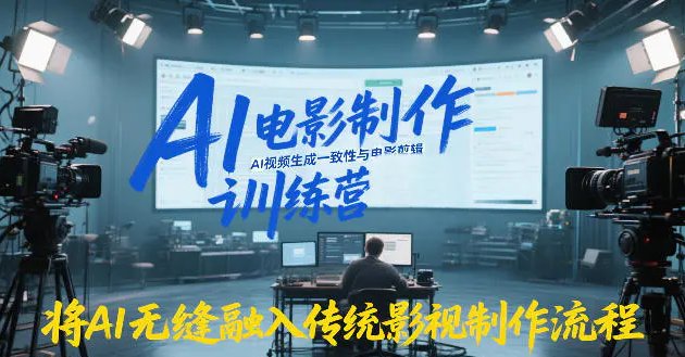 运营 AI电影制作训练营 掌握AI视频生成一致性与电影剪辑 将AI无缝融入传统影视制作-原创