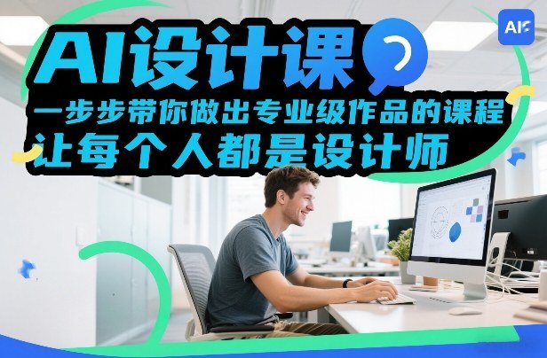 AI设计课，一步步带你做出专业级作品的课程，让每个人都是设计师-原创