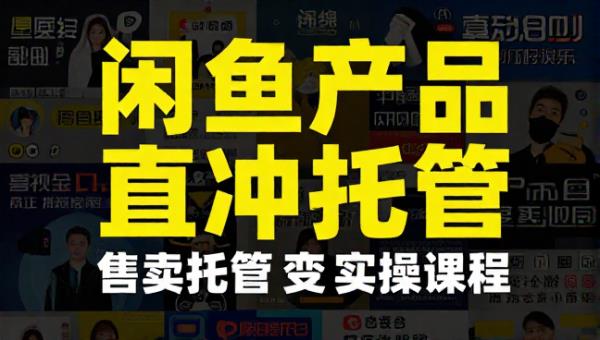 闲鱼虚拟产品直冲会员售卖托管变现实操课程