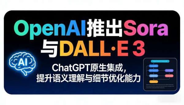 OpenAI Sora与DALL·E 3：集成ChatGPT的AI图像生成新突破