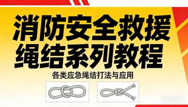 消防安全救援绳结系列教程：各类应急绳结打法与应用