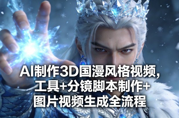 AI制作3D国漫风格视频，工具分镜脚本制作图片视频生成全流程-原创