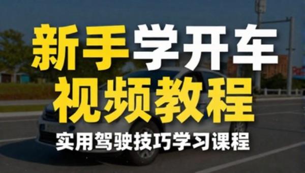 新手学开车视频教程 实用驾驶技巧学习课程