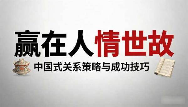 赢在人情世故：中国式关系策略与成功技巧