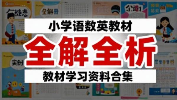 小学语数英教材全解全析学习资料合集