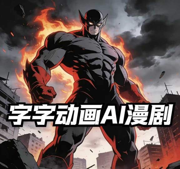 字字动画AI漫剧2026年第1期系统课程，小白看完就能学会实操的漫剧课，单人月收1-3W-原创