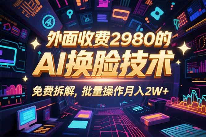 0粉丝0基础，用AI换脸改头换面，3分钟一条原创视频，收益稳稳-原创