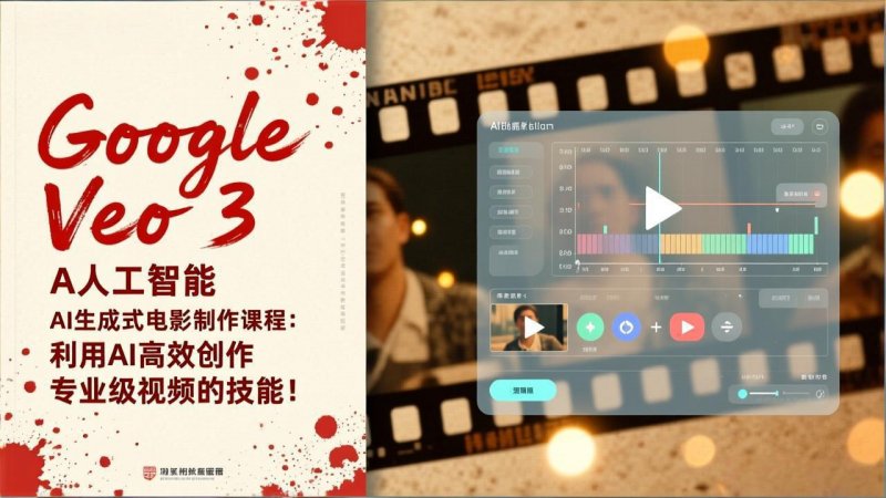（1.7）Google Veo 3人工智能AI生成式电影制作课程：利用AI高效创作专业级视频的技能！-原创