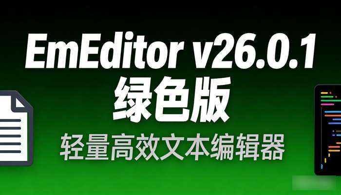 EmEditor文本编辑器v26.0.1绿色版