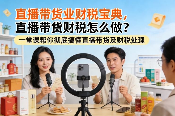 直播带货业财税宝典，直播带货财税怎么做？一堂课帮你彻底搞懂直播带货及财税处理-原创