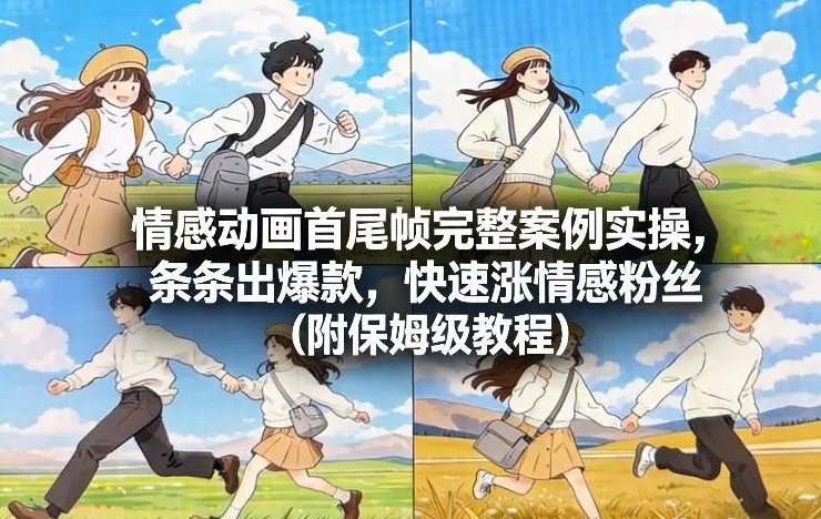 情感动画首尾帧完整案例实操 条条出爆款 快速涨情感粉丝（附保姆级教程）-原创
