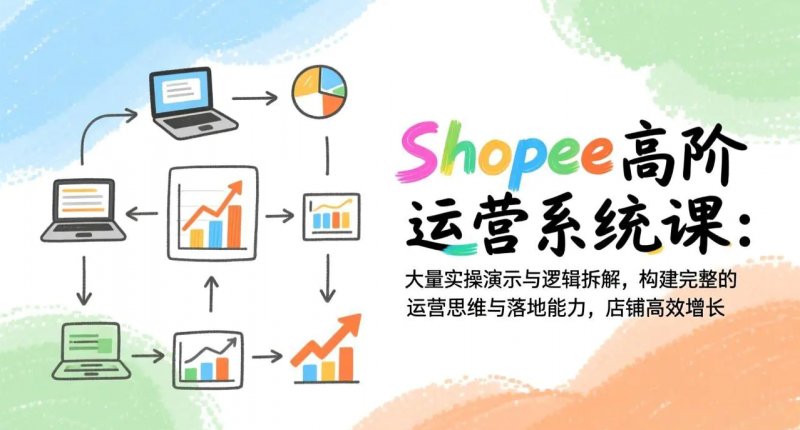 Shopee高阶运营系统课 大量实操演示与逻辑拆解 构建完整的运营思维与落地能力 店铺高效增长-原创