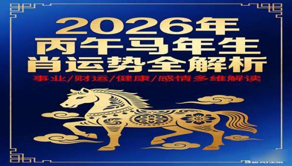 丙午马年生肖运势全解析付费文章