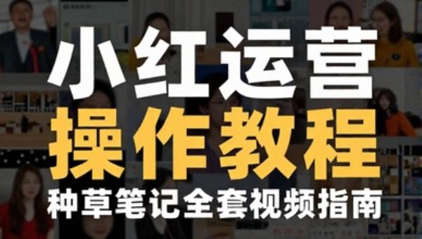 小红书策划运营操作教程 种草笔记全套视频指南