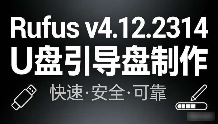 U盘引导盘制作Rufusv4.12.2314