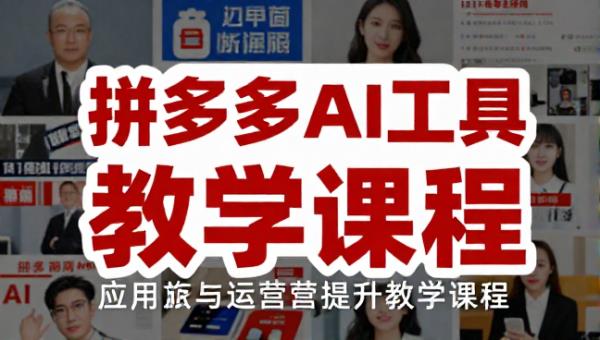 拼多多店铺 AI 工具应用与运营效率提升教学课程