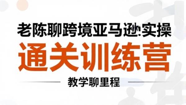 老陈聊跨境亚马逊业务实操通关训练营教学课程